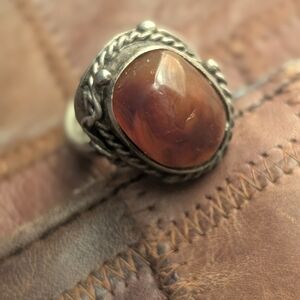 Handmade Silver Tigers Eye Ring